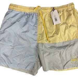 WeSC Men's 5" Zack Seersucker Swim Trunk, up to Size XXL NWTS